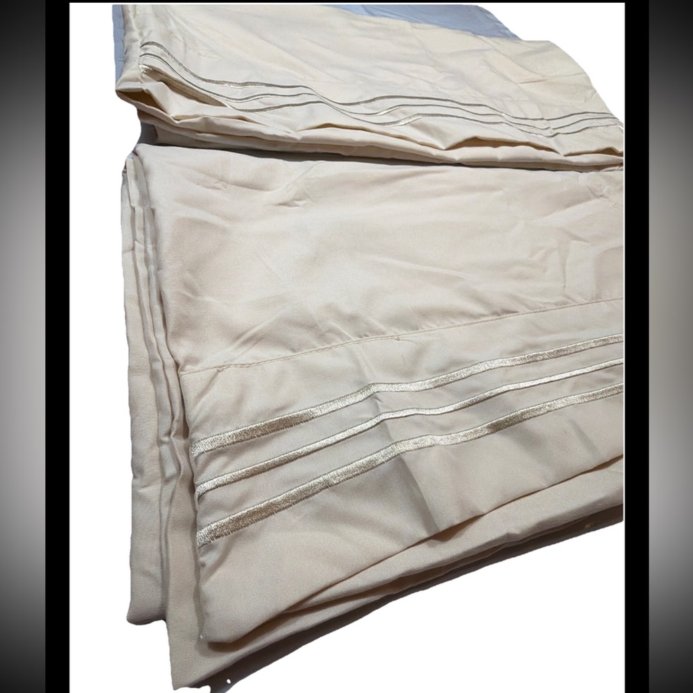 Mellanni BEIGE KING SIZE Pillow Cases 2 Pack OEKO-TEX Certified NEW Standard 100